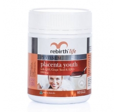 Viên nhau thai cừu Úc Rebirth Life Platinum Placenta Youth 60v